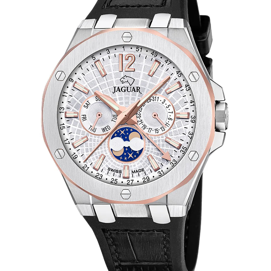 Reloj J1040/1 Jaguar Swiss Hombre Negro Diplomatic