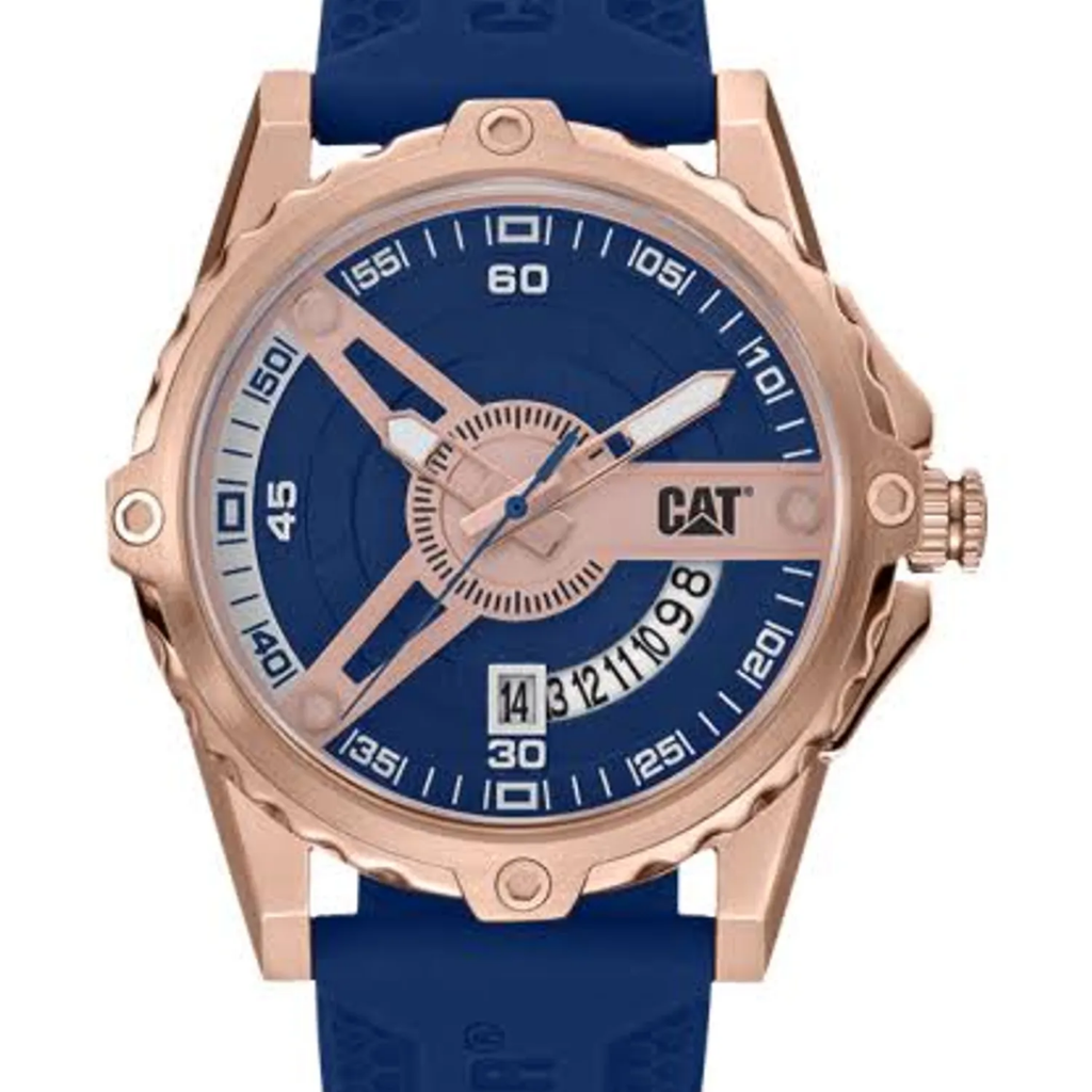 Reloj CAT Newport Azul Oro Rosa AM.191.26.629  -MP-