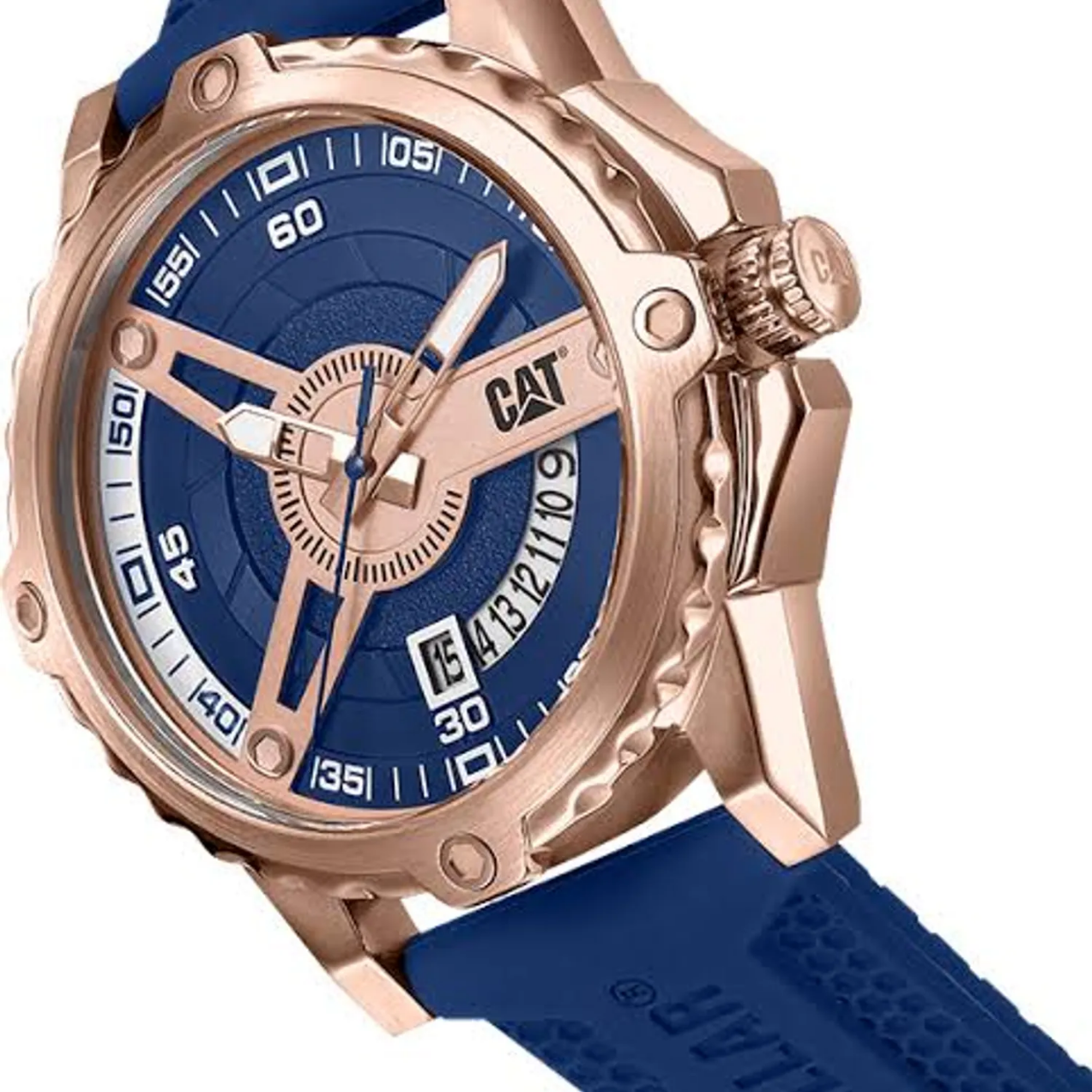 Reloj CAT Newport Azul Oro Rosa AM.191.26.629  -MP-