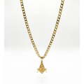 Collar Grumet + Colgante Masonico Enchapado en Oro 18k  -MP-