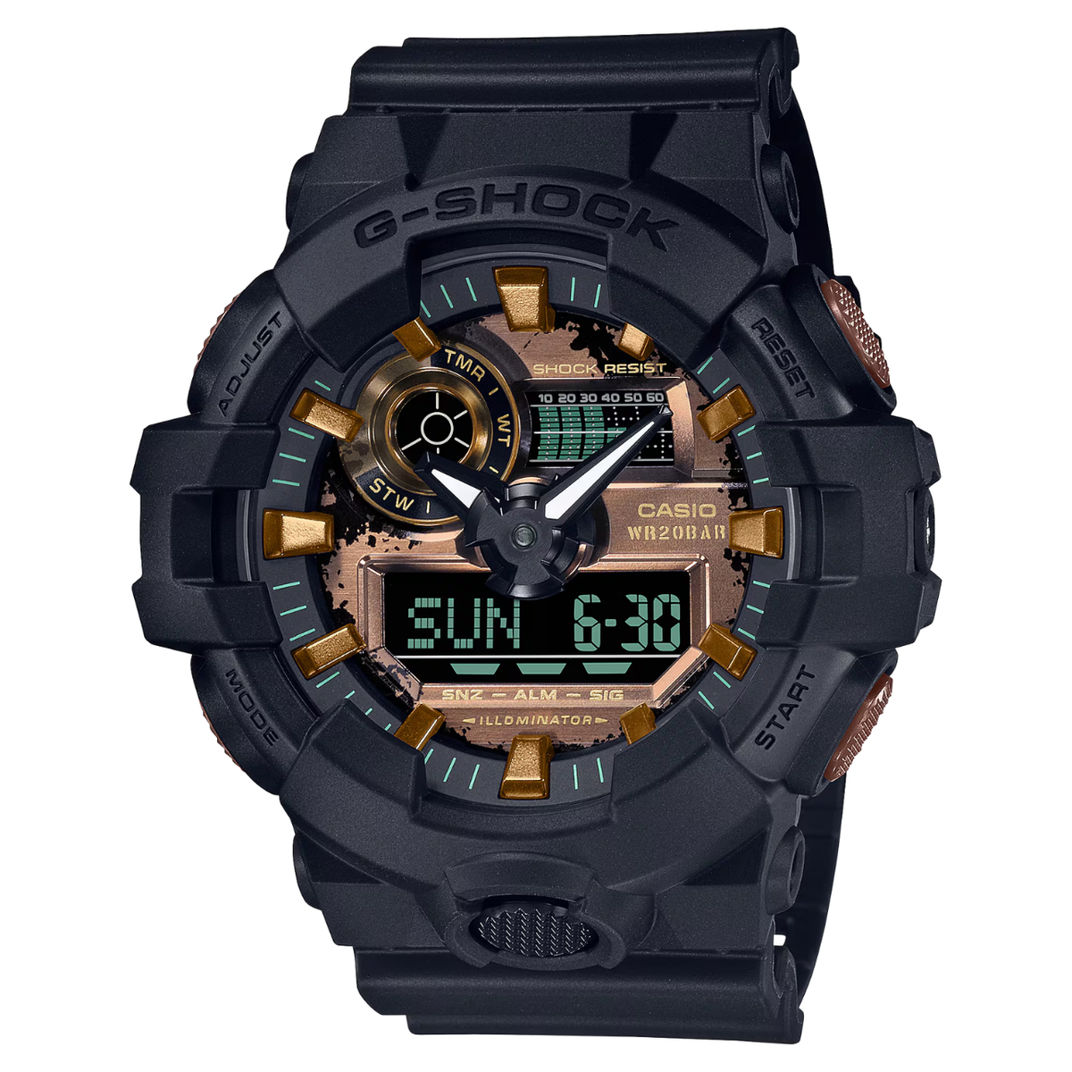 Reloj Hombre Casio G-shock GA-700RC-1ADR  53mm  -MP-