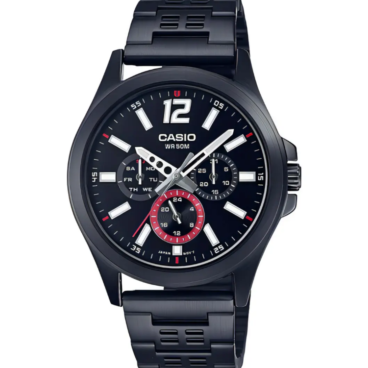 Reloj Casio Hombre MTP-E350B-1BVDF  41mm -MP-