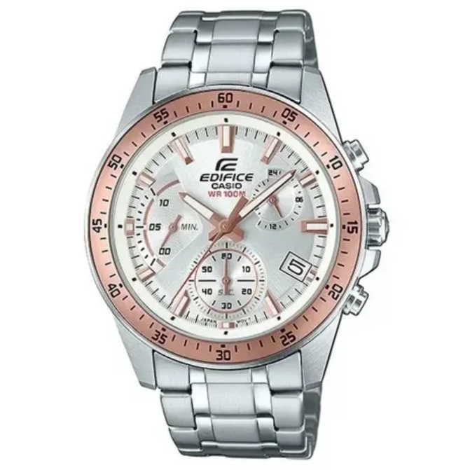 Reloj Casio Edifice EFV-540D-7B Crono Agente Oficial 43mm -MP-