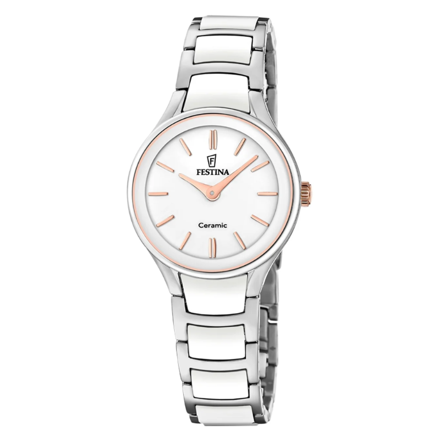 Reloj Festina Mujer F20752/1 Blanco Ceramic 30,50mm -MP-