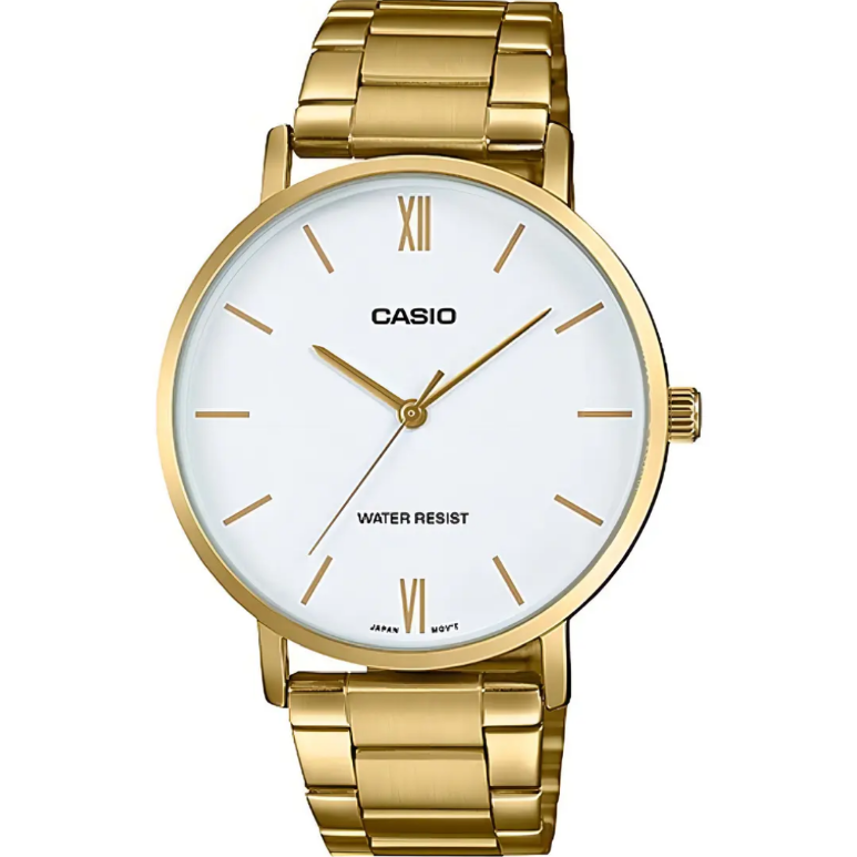 Reloj Casio Pareja MTP-VT01G-7B Acero Inox Dorado 46mm -MP-