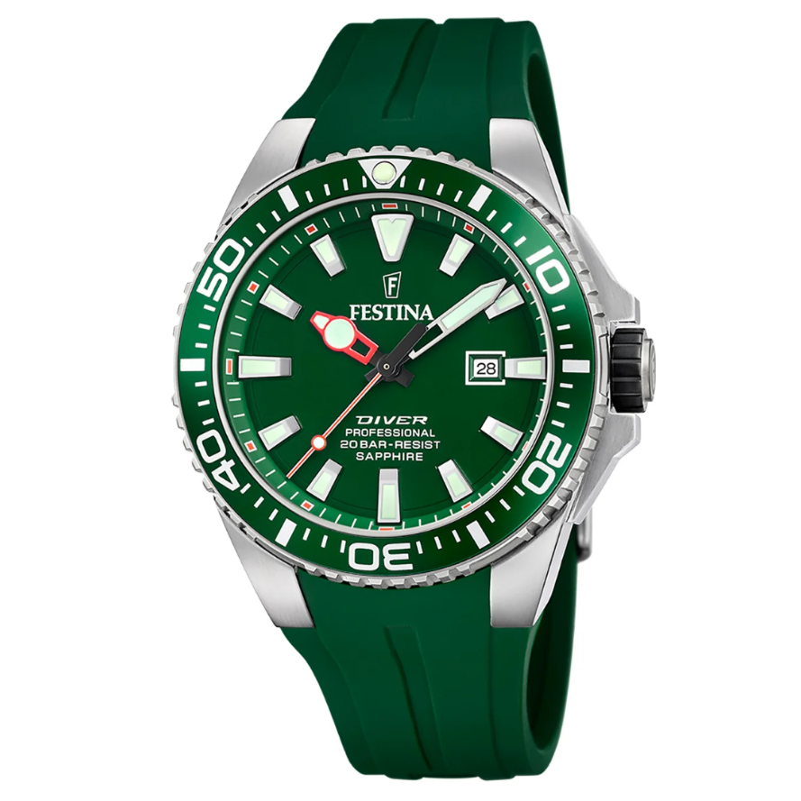 Reloj F20664/2 Verde Festina Hombre The Originals 45,70mm -MP-