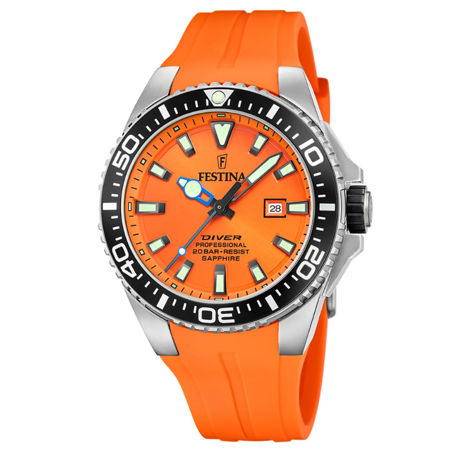 Reloj F20664/4 Festina Naranjo Hombre The Originals 45,70mm -MP-