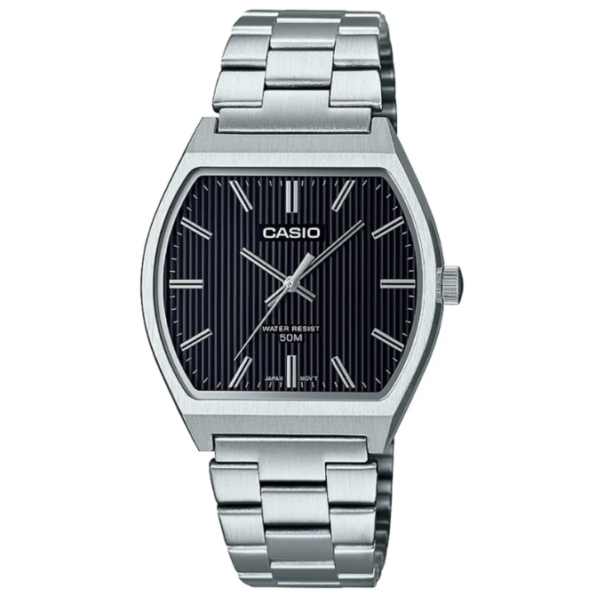Reloj Hombre Casio MTP-B140D-1AVDF Correa Acero Inoxidable 36mm -MP-