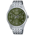 Reloj Analógico MTP E340D 3AVDF Verde Hombre 41mm -MP-