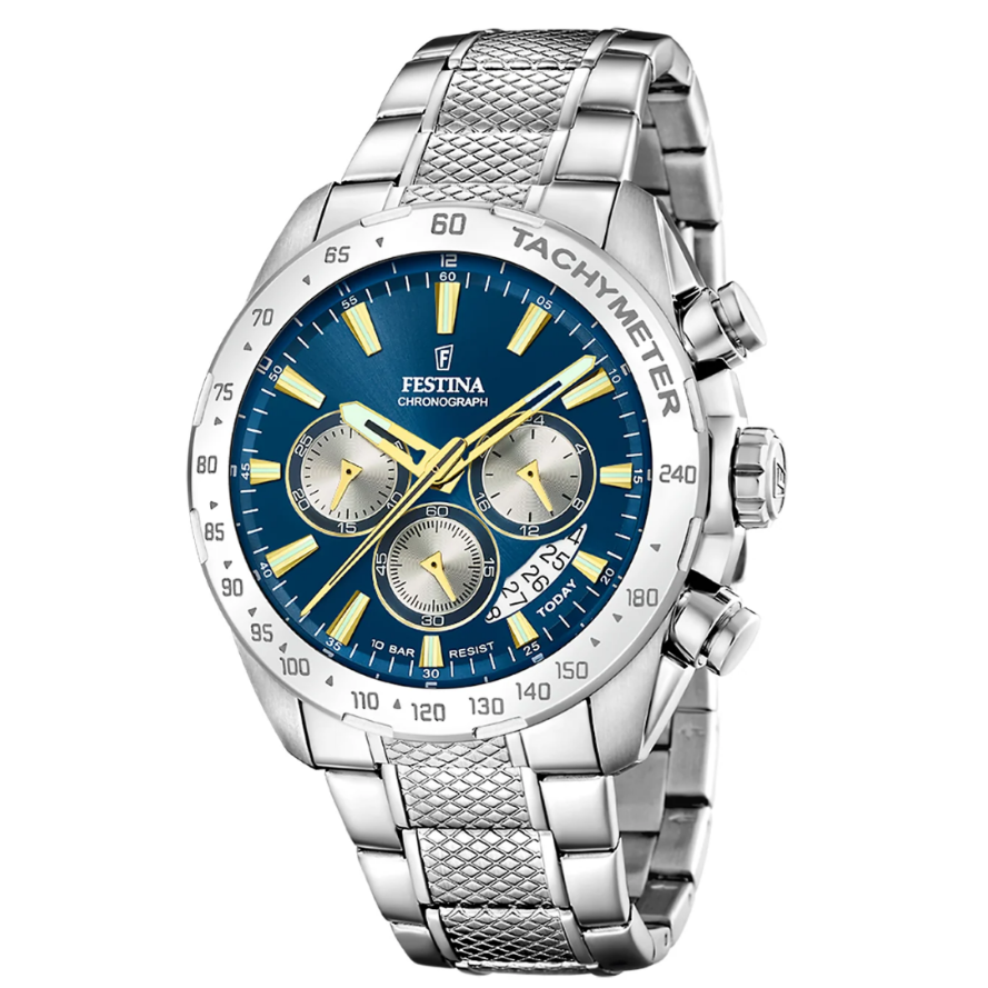 Reloj F20668/5 Festina Azul Hombre Timeless Chronograph 50mm -MP-
