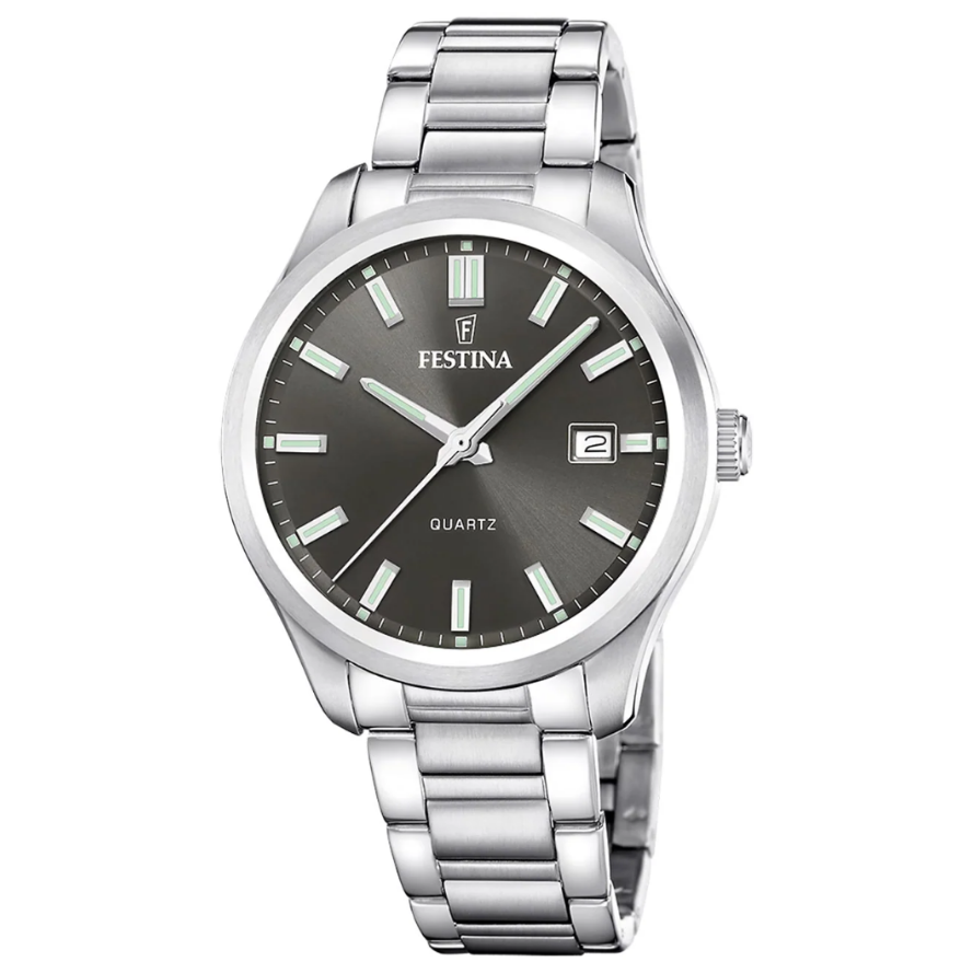 Reloj F20736/5 Festina Hombre Negro Acero Clásico 42,06mm -MP-