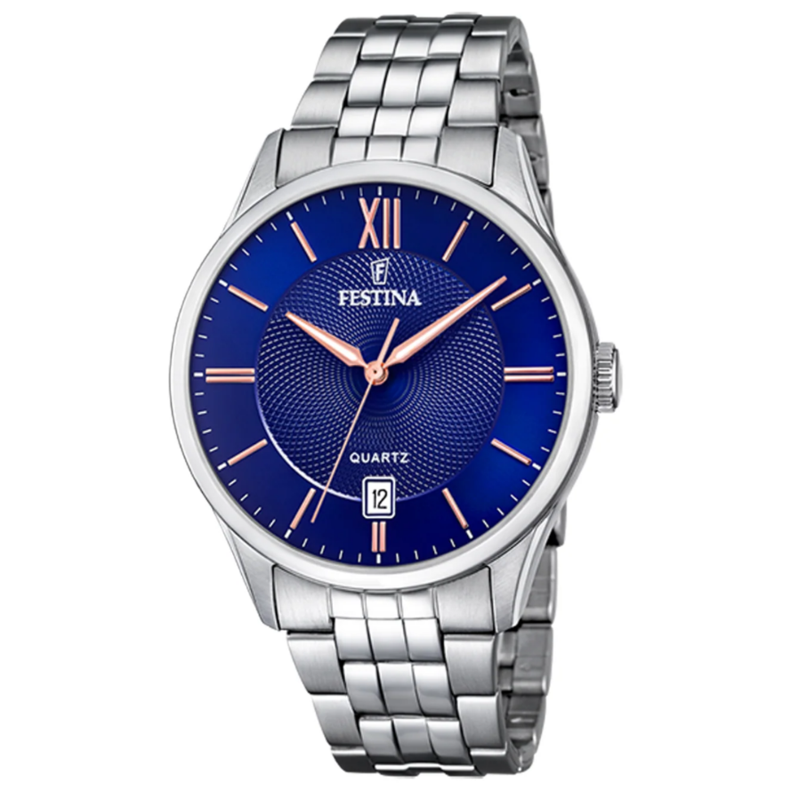 Reloj F20425/5 Festina Hombre Acero Clasico 43mm -MP-