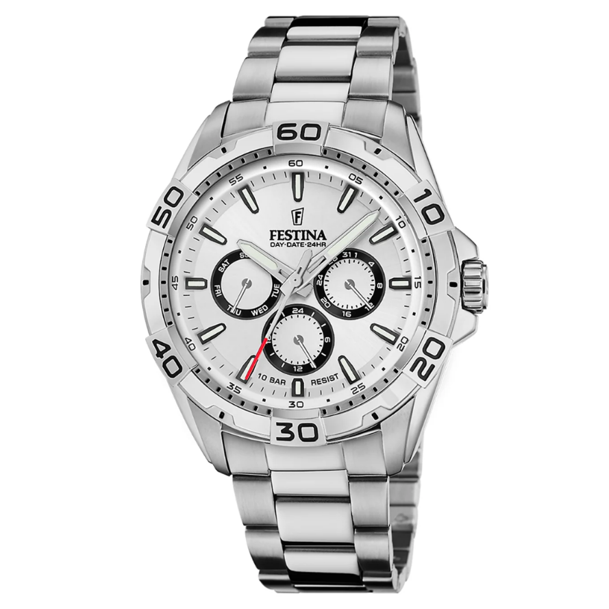 Reloj F20623/1 Festina Plateado Hombre Multifuncion 45mm -MP-