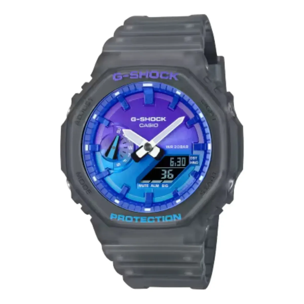 Reloj Casio GA-2100FLS-8A2DR Cuarzo Hombre Gris 45mm -MP-