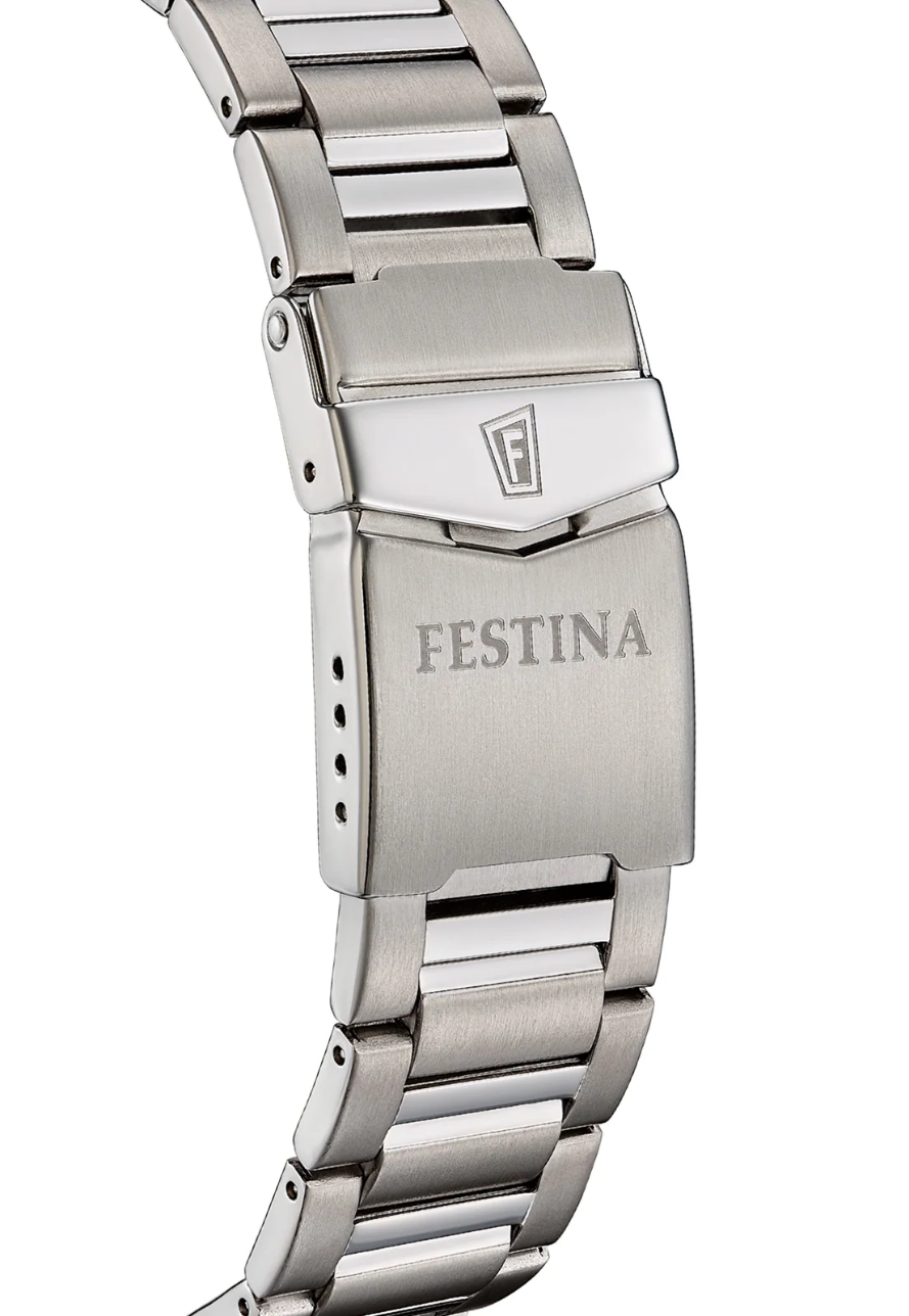 Reloj F20698/1 Festina Gris Hombre Calendario Titanium 43mm -MP-