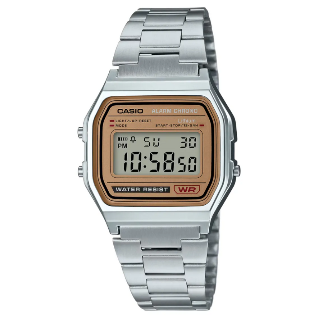 RELOJ CASIO A158WEA-9CF PLATEADO UNISEX 36,8mm -MP-
