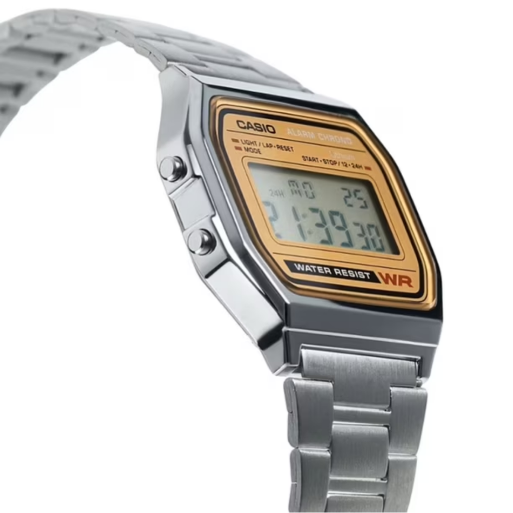 RELOJ CASIO A158WEA-9CF PLATEADO UNISEX 36,8mm -MP-
