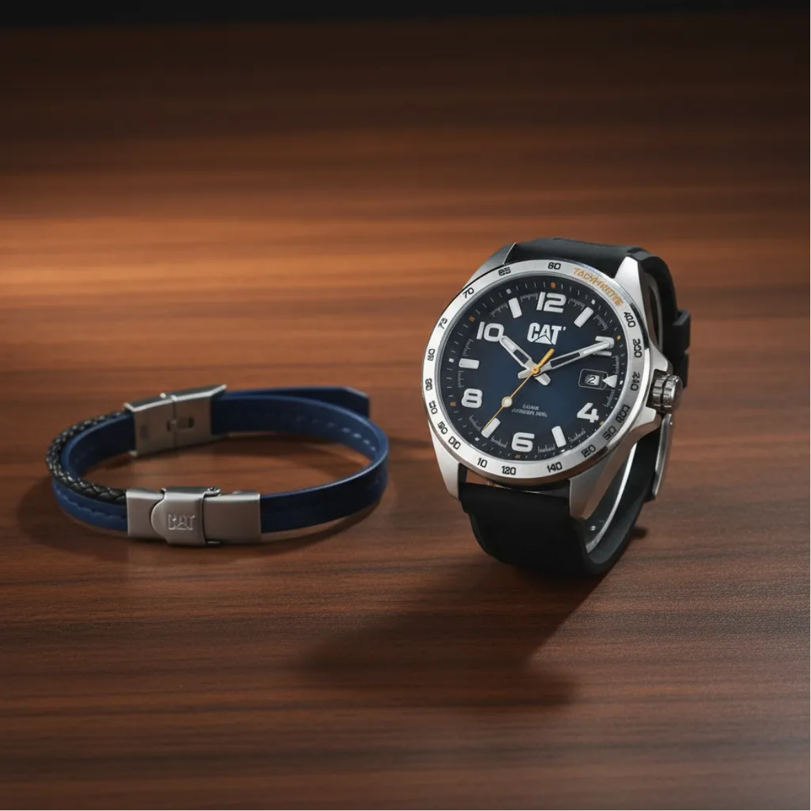 Reloj Caterpillar Hombre QE.141.26.632 Azul Acero Negro/azul 44mm -MP-