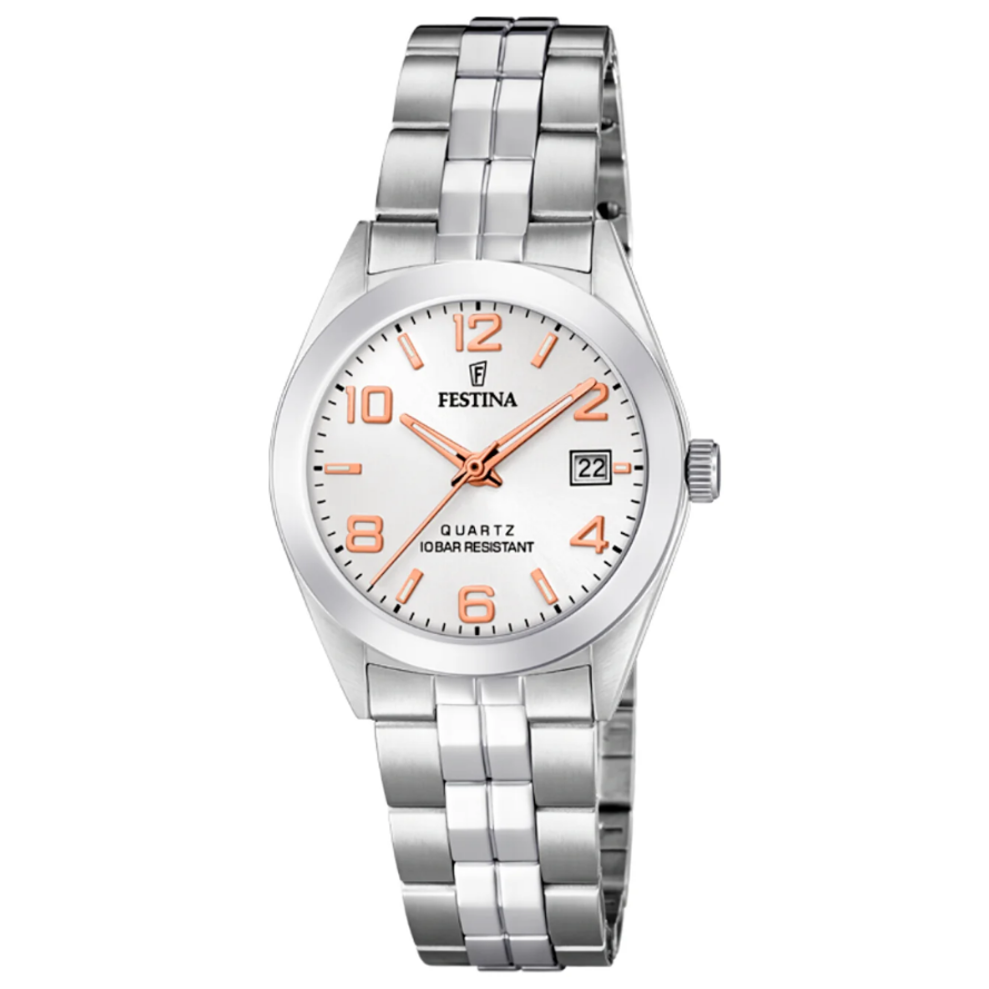 Reloj F20438/4 Festina Mujer Acero Clasico 28mm -MP-