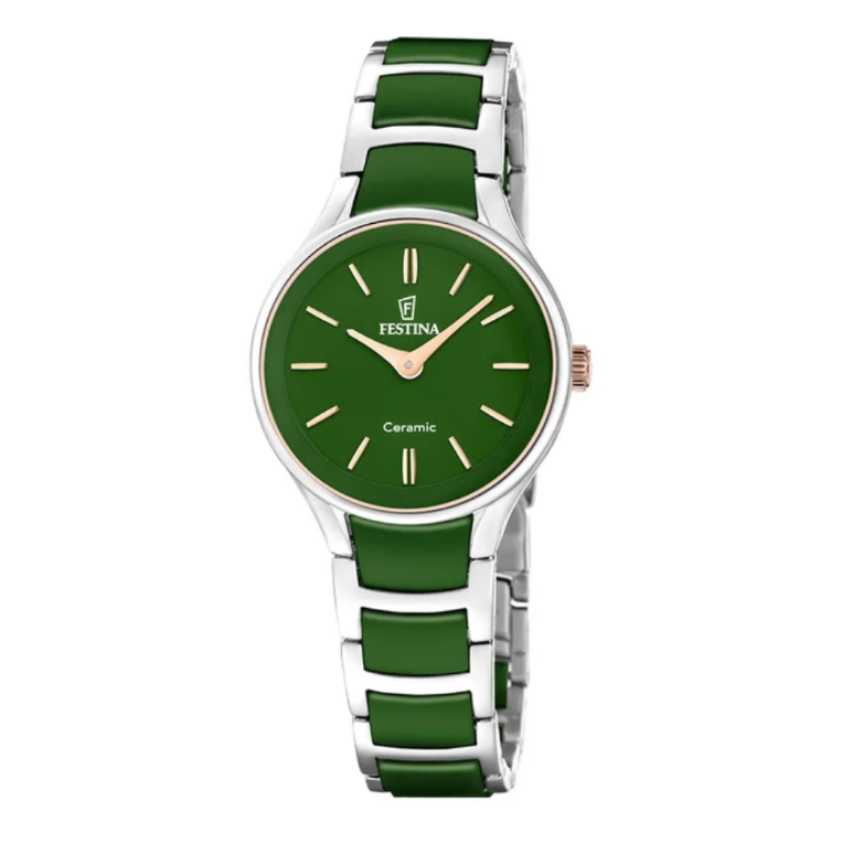 Reloj  Festina Mujer F20752/6 Verde Ceramic  -MP