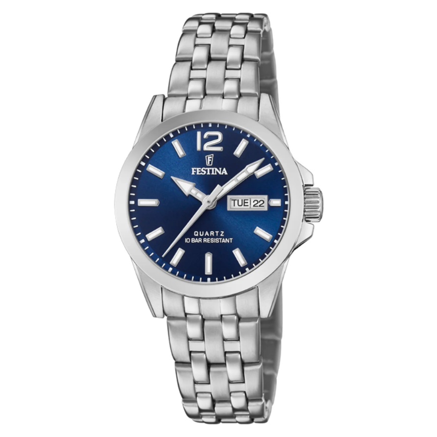 Reloj Festina Mujer F20455/3 Acero Clasico  -MP-