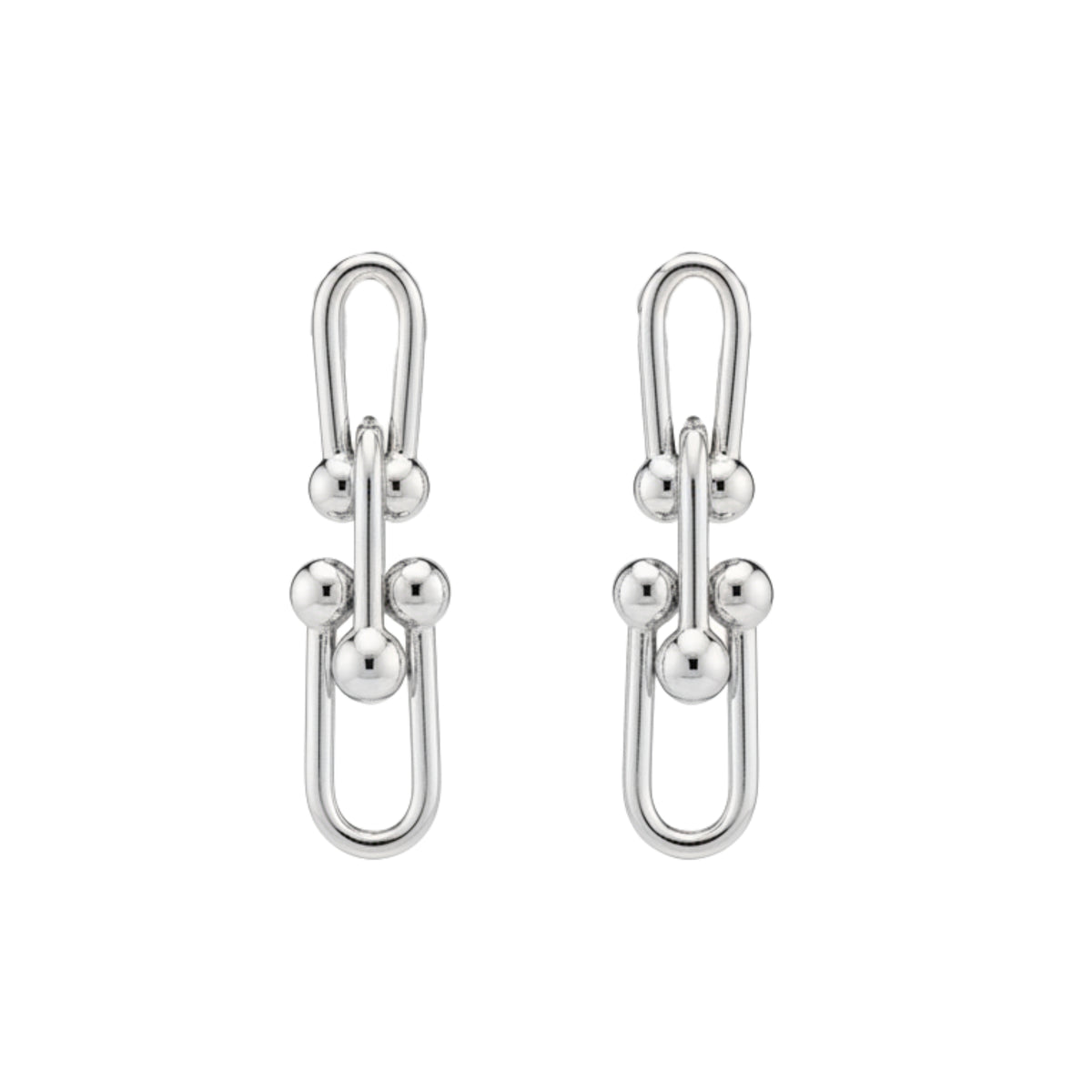 Aros Cadena tipo Tiffany Enchapado en Rodio