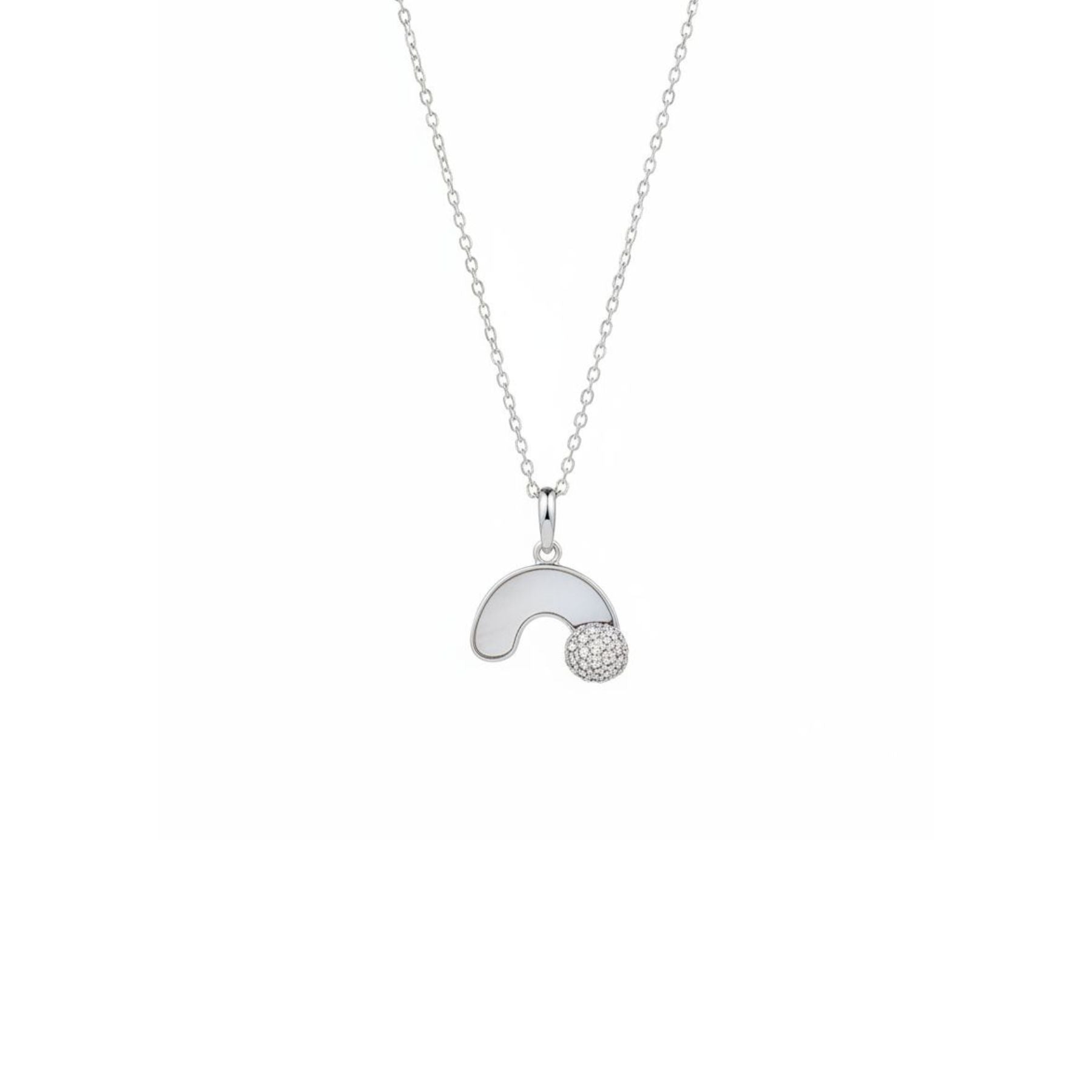 Collar Arcoíris Nácar Plata 925