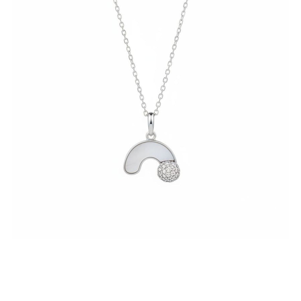 Collar Arcoíris Nácar Plata 925