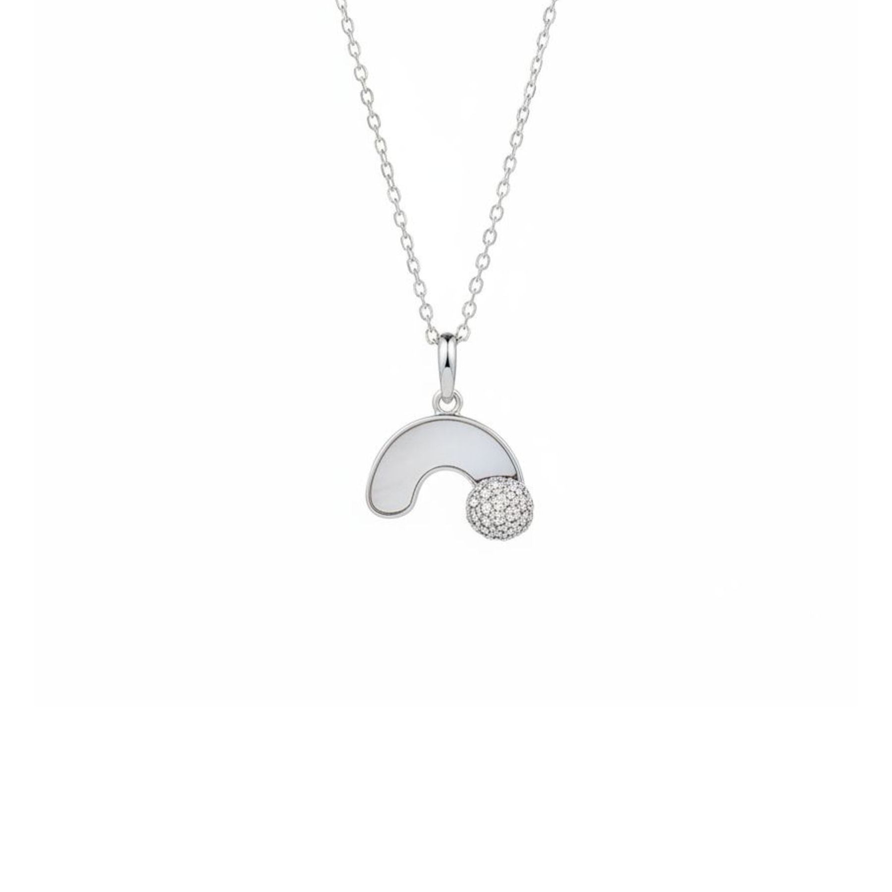Collar Arcoíris Nácar Plata 925