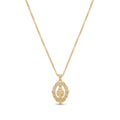 Collar Virgen Circones Enchapado en Oro de 18k