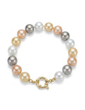 Pulsera Perlas Mallorca  Enchapados en Oro de 18k 19cm