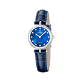 Reloj Festina Mademoiselle F20787/5 plateado correa de cuero, mujer 26mm OP