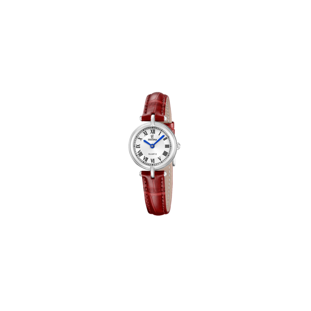 Reloj Festina Mademoiselle F20787/1 plateado correa de cuero, mujer 26mm OP