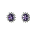 Aros Lady Amatista/Zafiro Plata 925