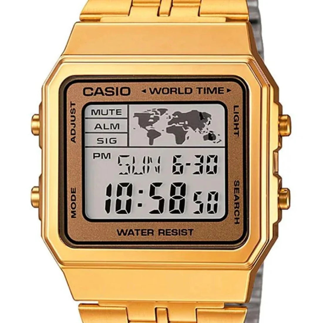 Reloj Casio Dorado Unisex Vintage A500WGA-9DF 34mm OP