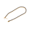 Pulsera Tenis Zafiros y Circones Oro de 18k