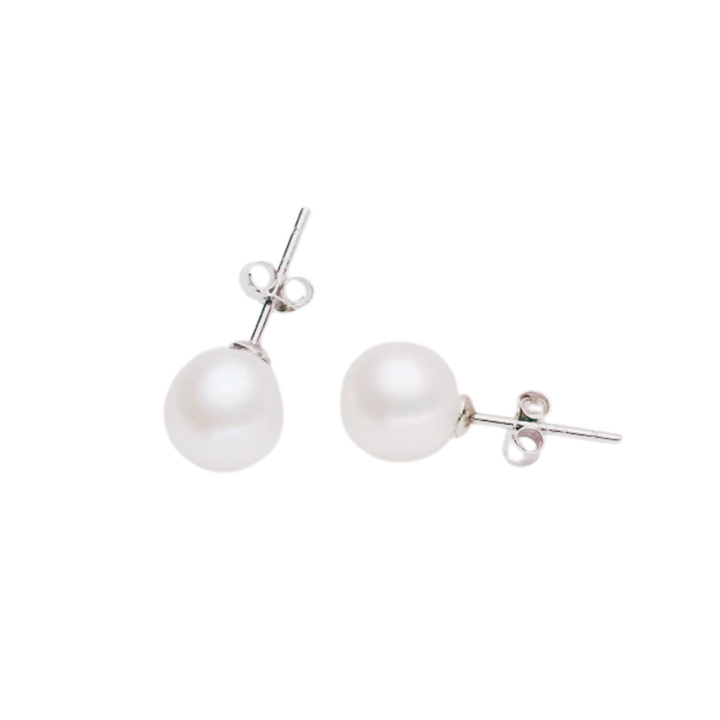 Aros Perla de Rio 6mm Plata 925