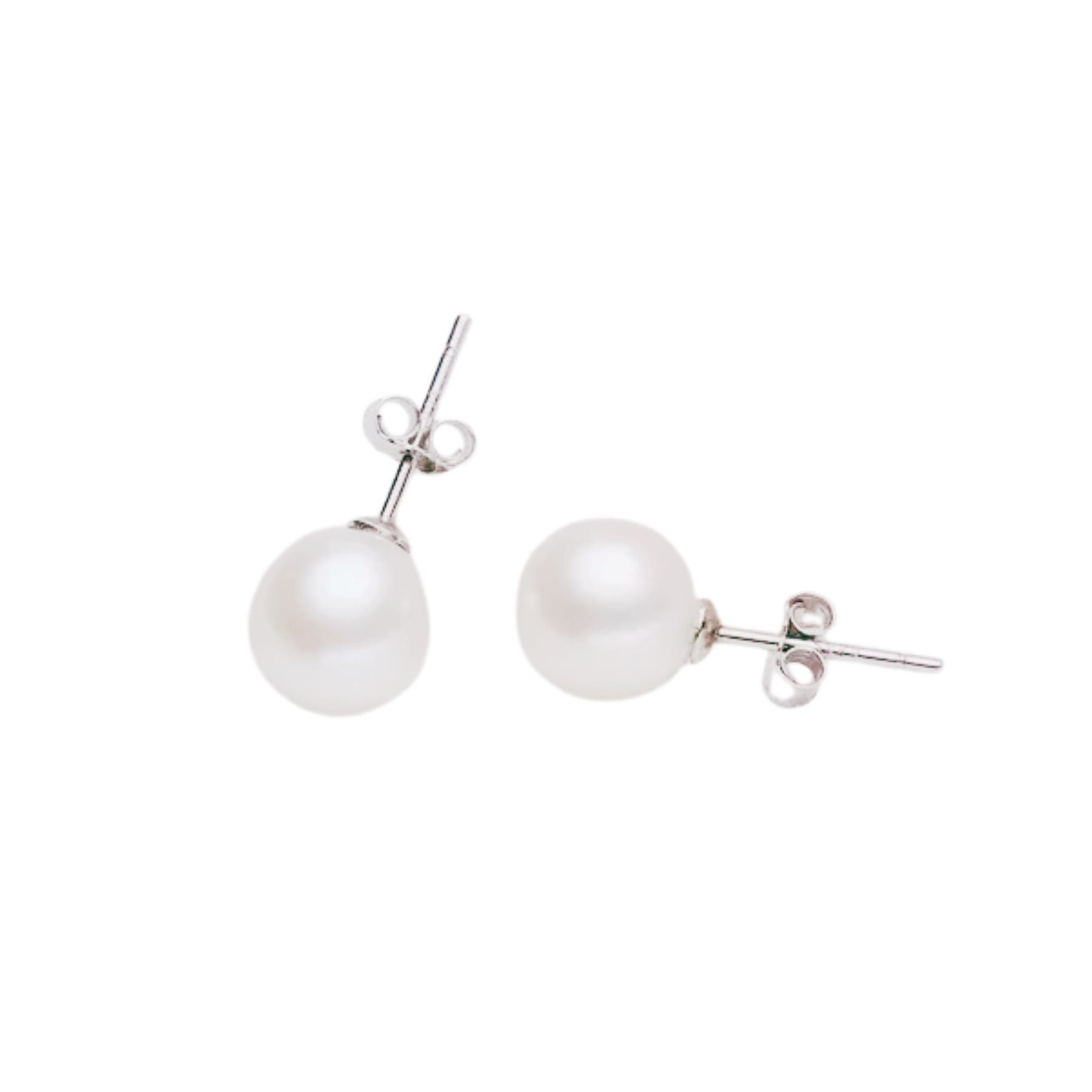 Aros Perla de Rio 6mm Plata 925