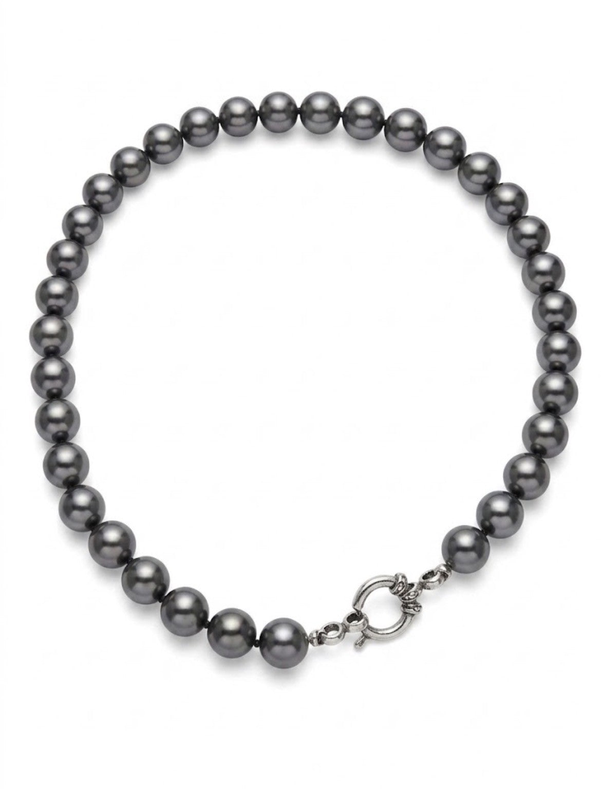 Collar de Perlas de Mallorca Gris medida 45cm OP