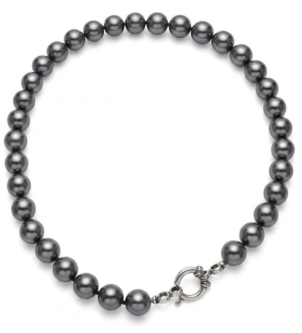 Collar de Perlas de Mallorca Gris medida 45cm OP