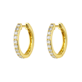 Aros Argolla 22Diamantes Oro Amarillo 18k