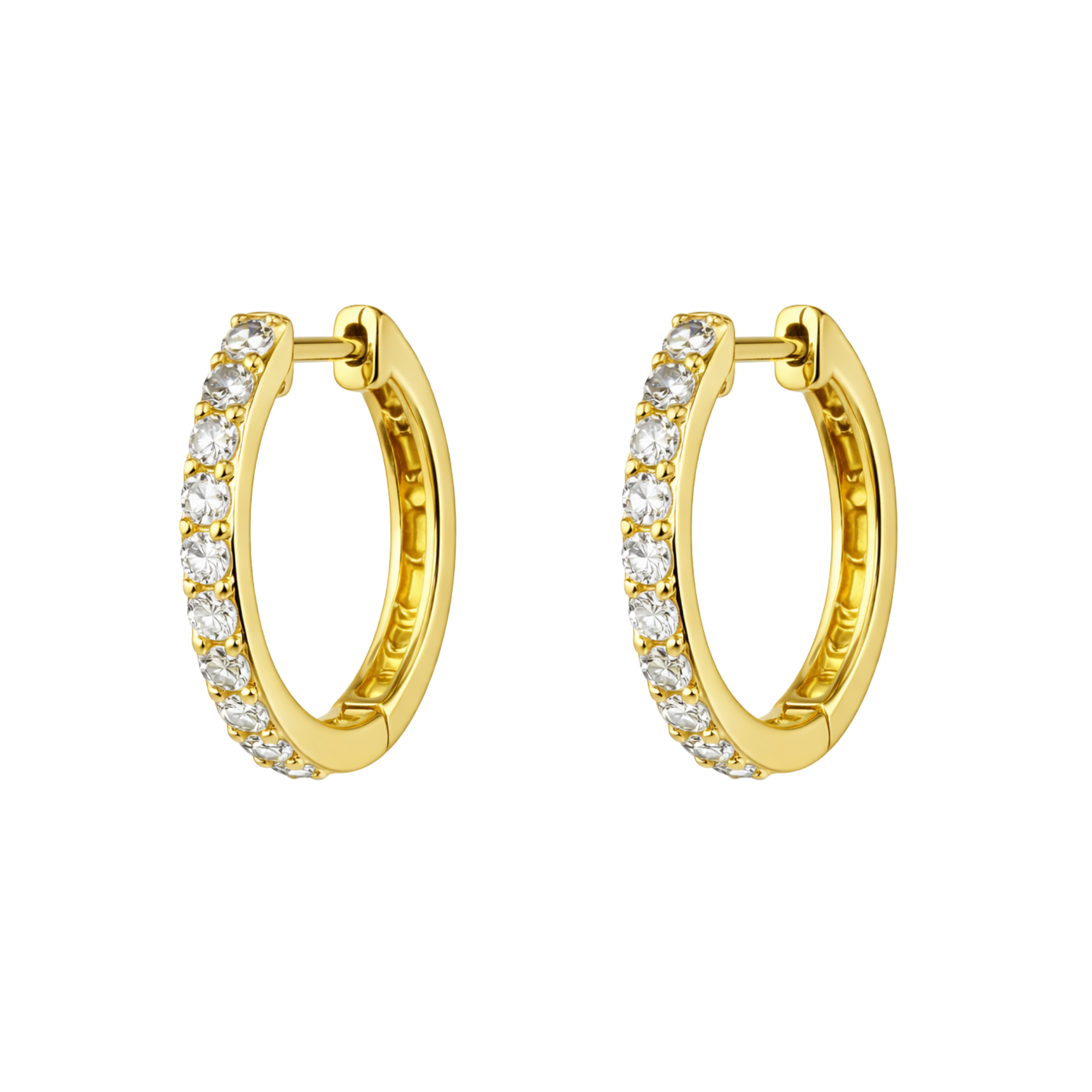 Aros Argolla 22Diamantes Oro Amarillo 18k