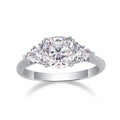 Anillo Trilogía de Moissanita en Plata 925