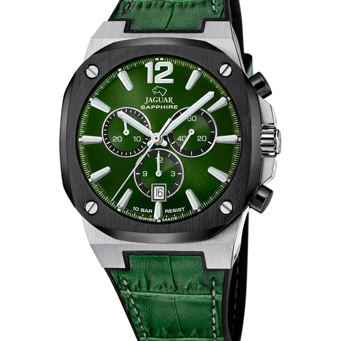 Reloj J1026/3 Jaguar Swiss Hombre Verde Rondcarre
