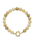 Pulsera Perlas Mallorca Enchapados en Oro de 18k 20cm