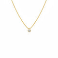 Collar Punto de Luz Circón Donna Enchapado en Oro de 18k 40-45cm