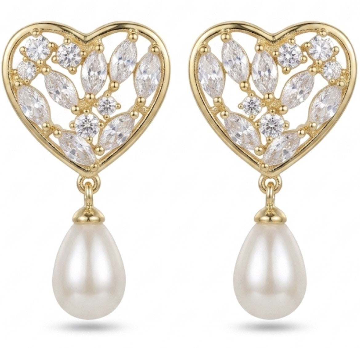 Aros Colgantes Corazon de Mallorca