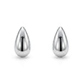 Aros Gota Lisa Plata 925