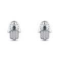 Aros Mano Hamsa Plata 925