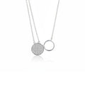 Collar Círculos Doble Cadena Plata 925